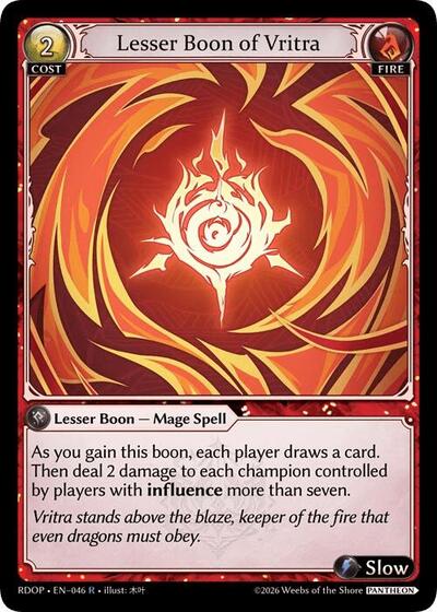 Lesser Boon of Vritra - 046 - Rare - Radiant Origins: Pantheon