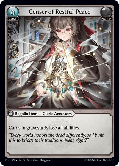 Censer of Restful Peace - 021 - Super Rare - Radiant Origins Event Pack