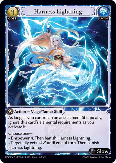 Harness Lightning - 024 - Super Rare - Radiant Origins Event Pack