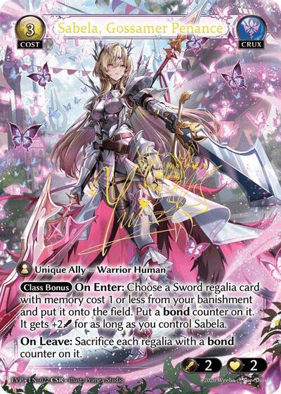Sabela, Gossamer Penance - 022 - Collector Super Rare - Radiant Origins Event Pack