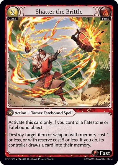 Shatter the Brittle - 017 - Rare - Radiant Origins Event Pack