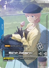 Sarah Zabiarov (Store Tournament Winner Pack 04) - GD03-087 - Full Art Common - Gundam Promotional Cards