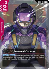 Human Karma (Store Tournament Participant Pack 04) - GD03-113 - COMMON - Gundam Promotional Cards