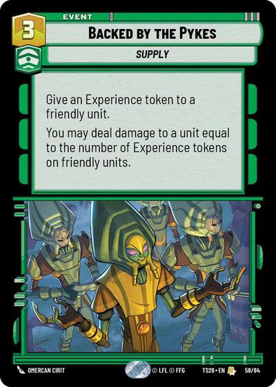 Backed by the Pykes - 58/84 - Rare - Twin Suns