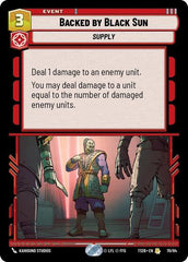 Backed by Black Sun - 70/84 - Rare - Twin Suns