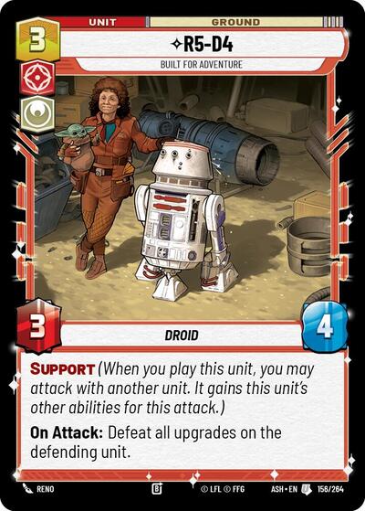 R5-D4 - Built for Adventure - 156/264 - Uncommon - Ashes of the Empire