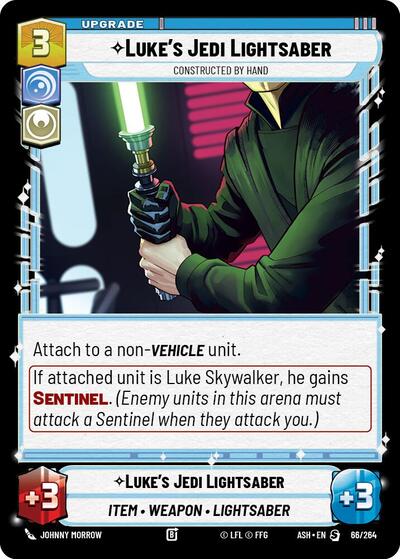 Luke's Jedi Lightsaber - Constructed by Hand - 66/264 - Special - Ashes of the Empire