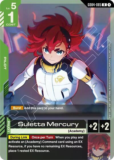 Suletta Mercury - GD04-085 - RARE - Phantom Aria