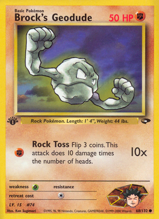 Brock's Geodude - 068/132 - Gym Challenge