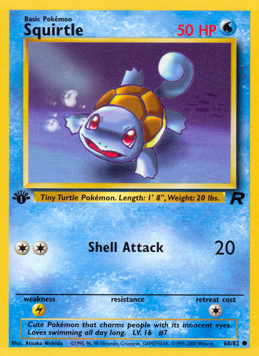 Squirtle - 68/82 - Team Rocket