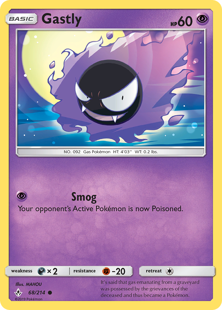 Gastly - 068/214 - Unbroken Bonds