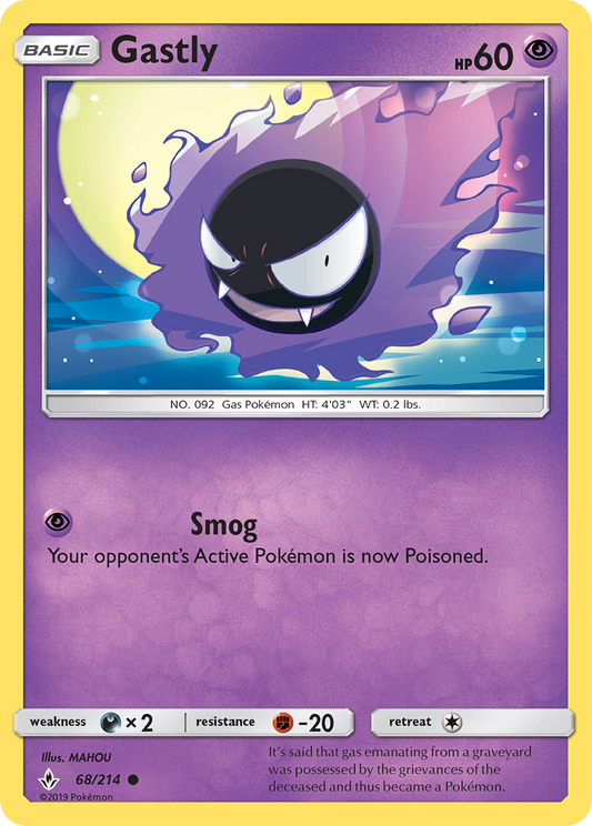 Gastly - 068/214 - Unbroken Bonds