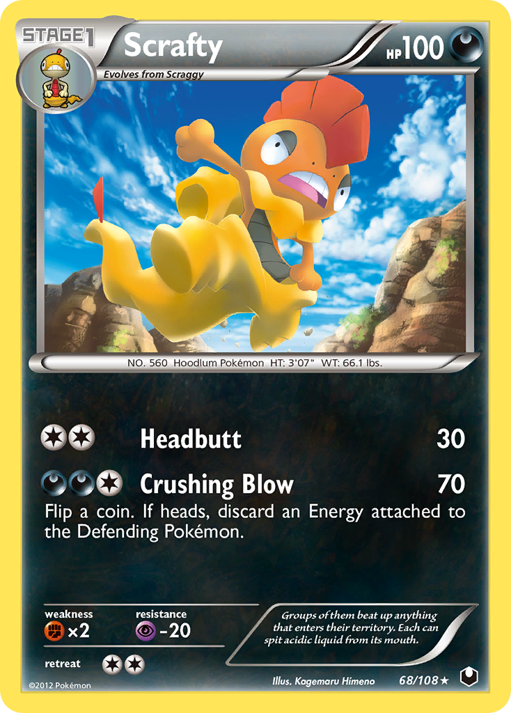 Scrafty - 068/108 - Dark Explorers