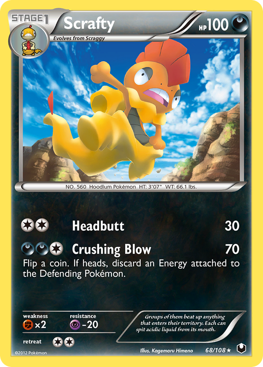 Scrafty - 068/108 - Dark Explorers