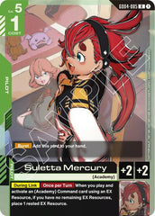 Suletta Mercury (GD04 Release Event) - GD04-085 - RARE - Gundam Promotional Cards