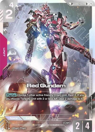 Red Gundam (SP) (R+) - GD03-039 - Full Art Rare - Phantom Aria