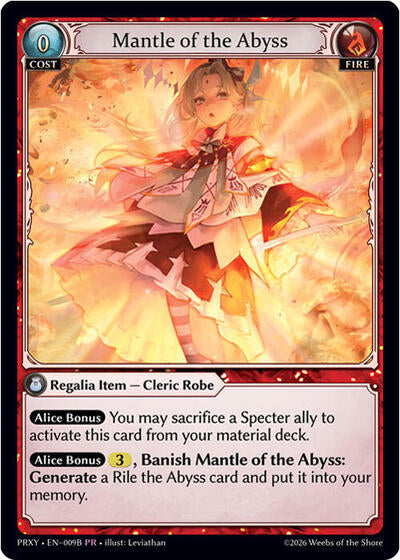 Mantle of the Abyss (009B) - 009B - Promo - Proxia's Vault