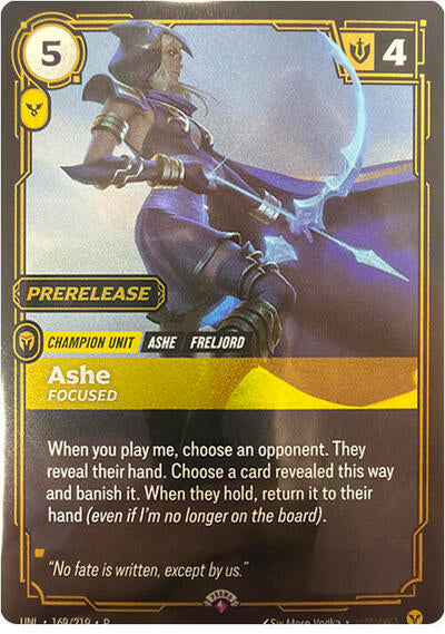 Ashe, Focused - 169/219 - Promo - Riftbound Organized Play Promotional Cards