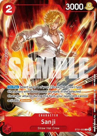 Sanji (Welcome Pack 2026 Vol.1) - ST21-003 - Common - One Piece Promotion Cards