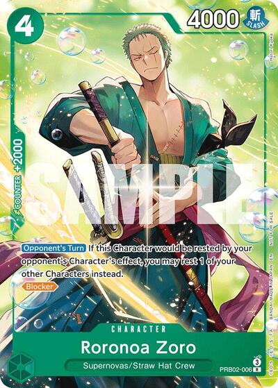 Roronoa Zoro (Welcome Pack 2026 Vol.1) - PRB02-006 - Rare - One Piece Promotion Cards