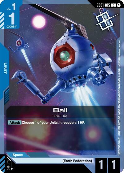 Ball  (Judge Pack 02) - GD01-015 - COMMON - Gundam Promotional Cards