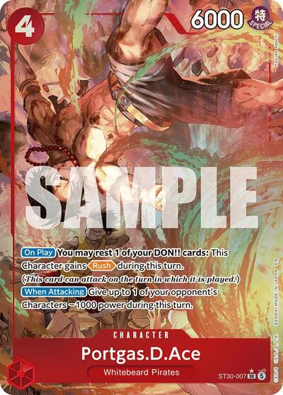 Portgas.D.Ace - ST30-007 - Super Rare (Parallel) - EX Luffy & Ace