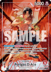 Portgas.D.Ace - OP16-001 - Leader (Alternate Art) - The Time of Battle
