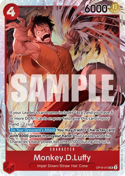 Monkey.D.Luffy - OP16-015 - Super Rare - The Time of Battle