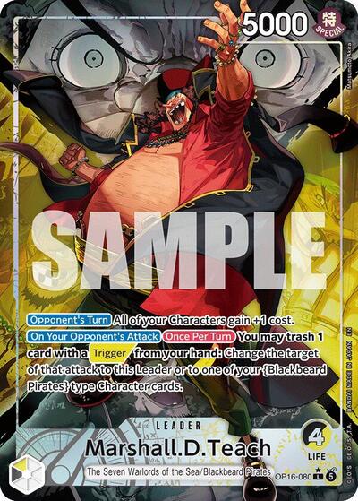 Marshall.D.Teach - OP16-080 - Leader (Alternate Art) - The Time of Battle
