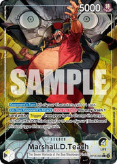 Marshall.D.Teach - OP16-080 - Leader (Alternate Art) - The Time of Battle