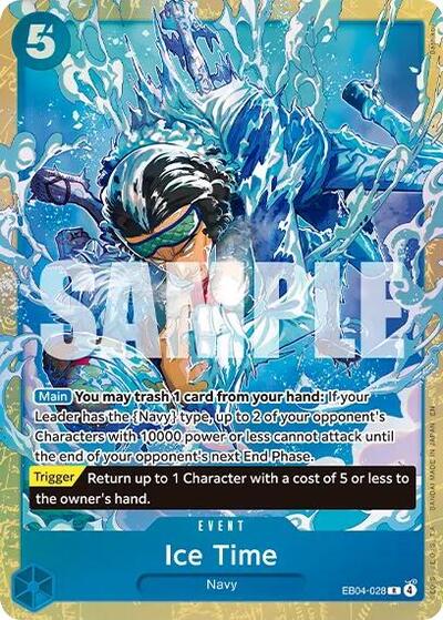 Ice Time - EB04-028 - Rare (Premium Card Collection -Best Selection Vol. 6-) - One Piece Promotion Cards