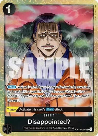 Disappointed? - OP14-099 - Uncommon (Premium Card Collection -Best Selection Vol. 6-) - One Piece Promotion Cards