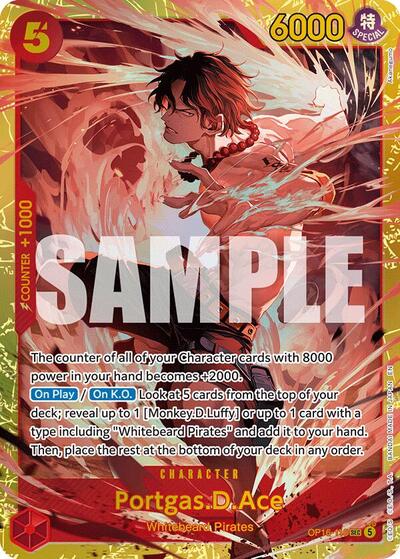 Portgas.D.Ace - OP16-118 - Secret Rare - The Time of Battle