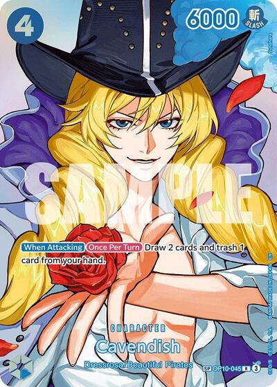Cavendish - OP10-045 - Rare (Special Alternate Art) - The Time of Battle
