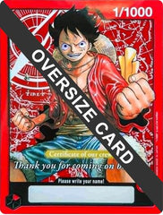 Monkey.D.Luffy (Certificate of our crew) (Oversized) - 1/1000 - Promo - One Piece Promotion Cards