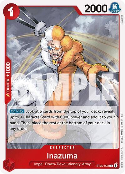 Inazuma - ST30-002 - Common - EX Luffy & Ace