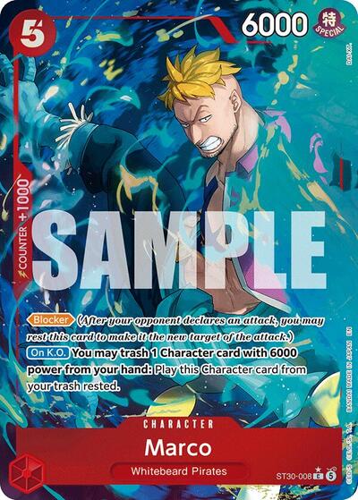 Marco - ST30-008 - Common (Full Art) - EX Luffy & Ace