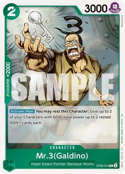 Mr.3(Galdino) - ST30-014 - Common - EX Luffy & Ace
