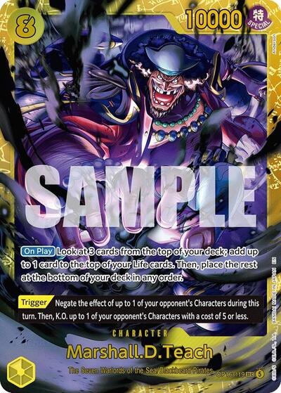 Marshall.D.Teach - OP16-119 - Secret Rare - The Time of Battle