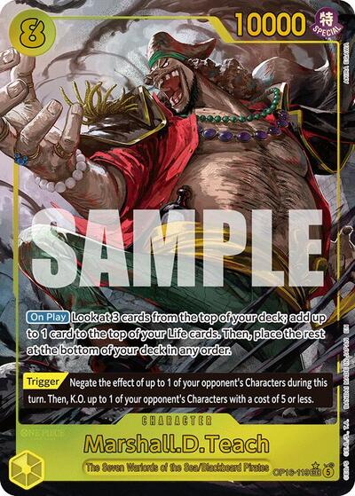 Marshall.D.Teach - OP16-119 - Secret Rare (Alternate Art) - The Time of Battle