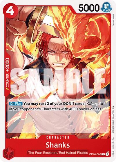 Shanks - OP16-006 - Common - The Time of Battle