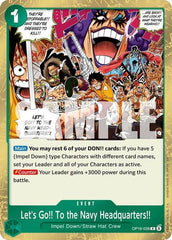 Let's Go!! To the Navy Headquarters.. - OP16-038 - Rare - The Time of Battle