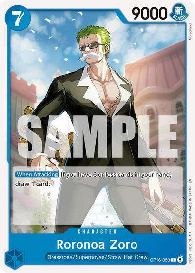 Roronoa Zoro - OP16-053 - Common - The Time of Battle