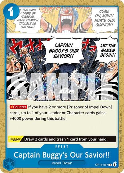 Captain Buggy's Our Savior!! - OP16-057 - Common - The Time of Battle
