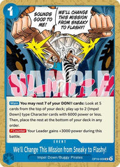We'll Change This Mission from Sneaky to Flashy! - OP16-059 - Uncommon - The Time of Battle