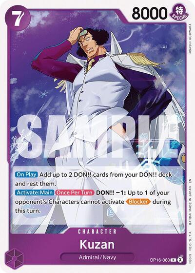 Kuzan - OP16-063 - Rare - The Time of Battle