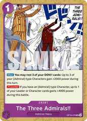 The Three Admirals!! - OP16-076 - Uncommon - The Time of Battle