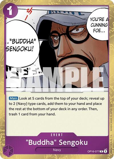 "Buddha" Sengoku - OP16-077 - Rare - The Time of Battle