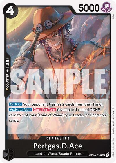 Portgas.D.Ace - OP16-094 - Uncommon - The Time of Battle