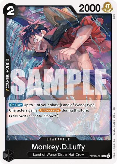 Monkey.D.Luffy - OP16-095 - Rare - The Time of Battle